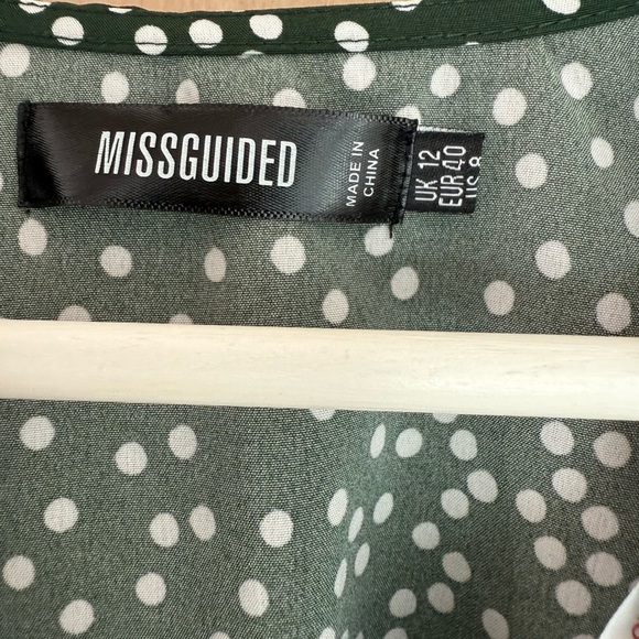 Missguided Green High Low Dress - Picture 3 of 15